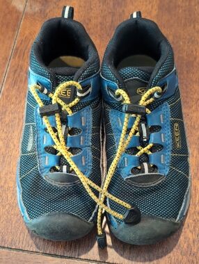 Keen Kids Blue and Yellow Hiking/Trail Shoes